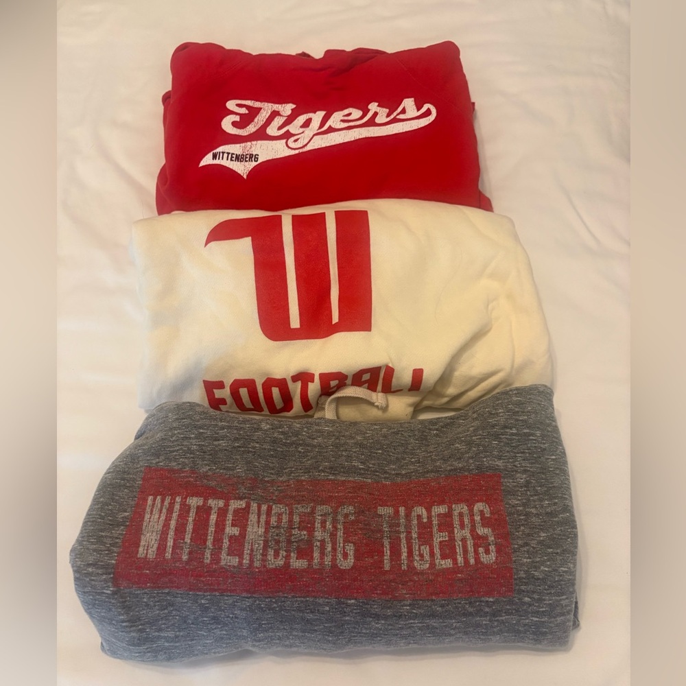 Lot of 3 Wittenberg Tigers Hoodies size small